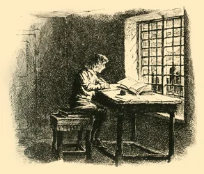 A la luz de la luna comenzó su tarea, 1907