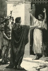 César apoderándose del tesoro en el Templo de Saturno, 1890