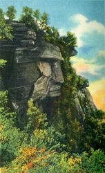 Cabeza de César, Altitud 3,227 Pies, Punto Más Alto en Carolina del Sur, 1942
