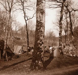 Campamento, Genicourt, norte de Francia, c1914-c1918