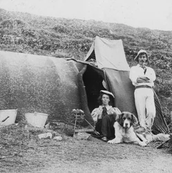 Camping, principios del siglo XX