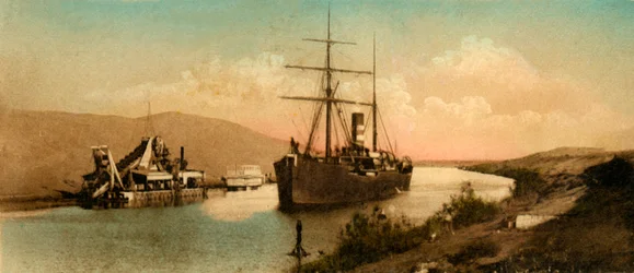 Canal de Suez - Curva de Tussun, c1918-c1939