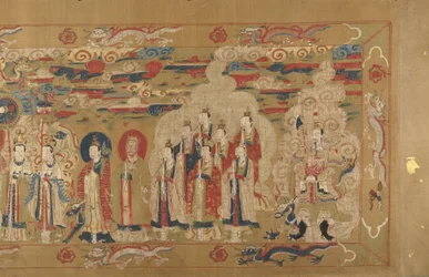 Pergamino de canonización de Li Zhong, colofón fechado en 1641