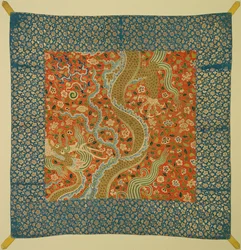 Dosel con dragón entre flores, finales de 1100