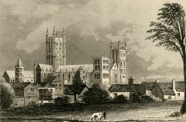 Catedral de Canterbury, Kent, c1845