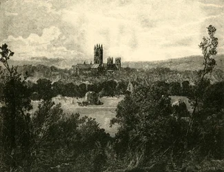 Catedral de Canterbury, desde el noreste, 1890