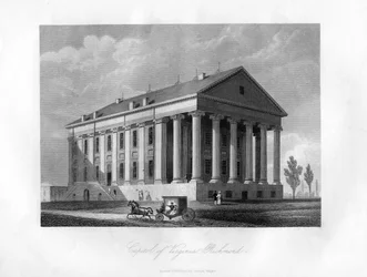 Capitolio de Virginia, Richmond, EE.UU., 1855