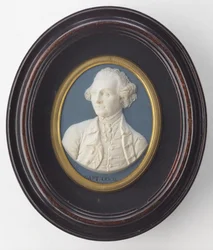 Medallón de retrato de Wedgwood del Capitán James Cook, ca 1776