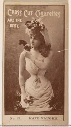 Tarjeta Número 12, Kate Vaughn, de la serie Actores y Actrices N145-2 emitida por Duke