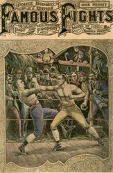Carney golpeó con todas sus fuerzas en la mandíbula, 1880s finales del siglo XIX o principios del XX