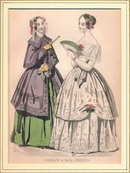 Vestidos de carruaje y de baile, siglo XIX