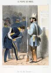 Caricatura relacionada con la Comuna de París, 1870s