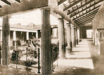 Casa degli Amorini Dorati, Pompeya, Italia, c. 1900s