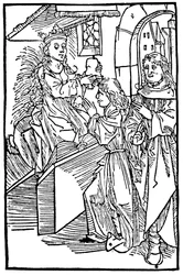 Cassandra, princesa y profetisa troyana legendaria, entregando una profecía