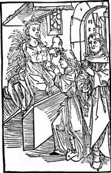 Cassandra, legendaria profetisa troyana, siglo XVI