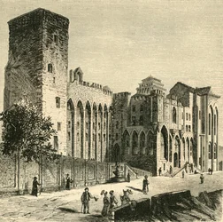 Castillo de los Papas, Aviñón, 1890