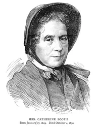 Catherine Booth, esposa de William Booth, fundador británico del Ejército de Salvación, 1890