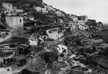 Viviendas en cuevas de Atalaya, Gran Canaria, Islas Canarias, España, siglo XX