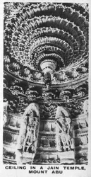 Techo en un templo jainista, Monte Abu, Rajastán, India