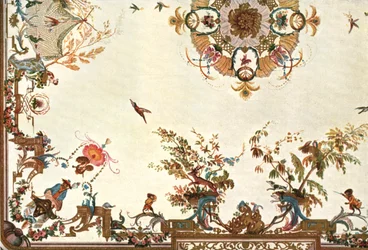 Techo en la Grande Singerie, Château de Chantilly, Francia, 1928