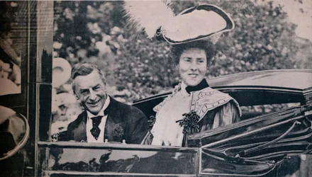 Celebrando su septuagésimo cumpleaños, 1906