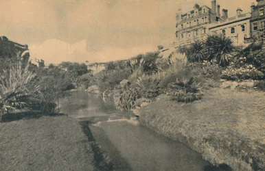 Jardines de Placer Central, mirando hacia la Plaza, 1929