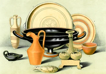 Arte cerámico, griego antiguo, chipriota y etrusco