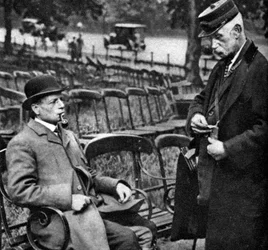 Cargo por alquiler de sillas, Hyde Park, Londres, 1926-1927