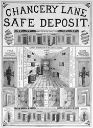 Instalación de depósito seguro en Chancery Lane, 1893