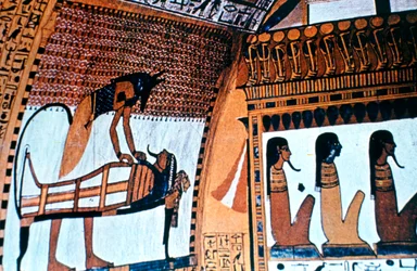 Interior de la Capilla, Anubis, Tebas, Egipto