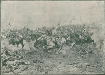 Carga de los Duodécimos Húsares en la Batalla de Marengo, 1800, 1896
