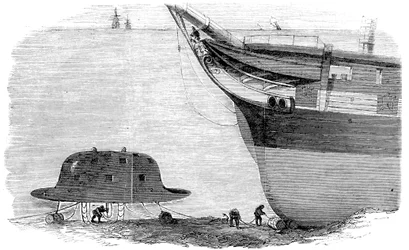 Diseño propuesto por Charles Babbage para una campana de buceo