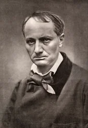 Charles Baudelaire, influyente poeta, crítico y traductor francés, mediados del siglo XIX