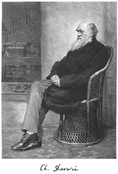 Charles Darwin, naturalista inglés, 1883