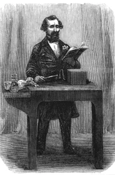 Charles Dickens 1812-70, novelista y periodista inglés, julio 1858