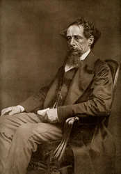 Charles Dickens, autor inglés del siglo XIX, 1910