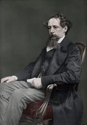 Charles Dickens, autor inglés del siglo XIX, 1910