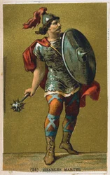 Carlos Martel, rey de los francos del siglo VII, siglo XIX