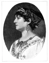 Charlotte Wolter, actriz austriaca del siglo XIX, 1900