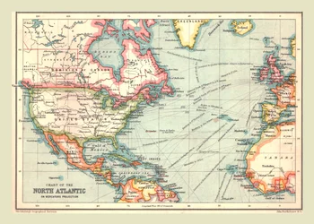 Carta del Atlántico Norte, 1902