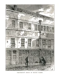 La casa de Chatterton en Brooke Street, 1878