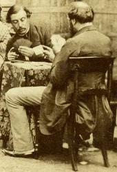 Ajedrez y cartas, c1850s