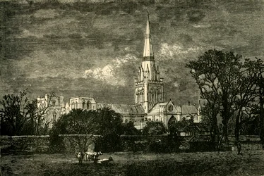 Catedral de Chichester, desde el sur, 1898