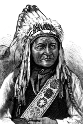Jefe Toro Sentado, Indio Americano, siglo XIX