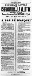 Chiffonnier de La Villette, de los carteles políticos franceses de la Comuna de París, mayo de 1871