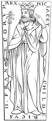 Childerico II c653-675, siglo XII 1849