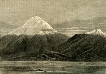 Chimborazo y Carihuairazo, desde la dirección de Riobamba, 1881