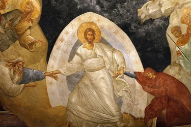 Museo de la iglesia de Chora: fresco de la Resurrección, Estambul, Turquía