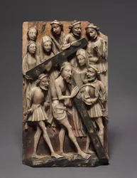 Cristo Cargando la Cruz Panel de un Retablo, 1400s