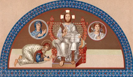 Cristo entronizado, finales del siglo IX